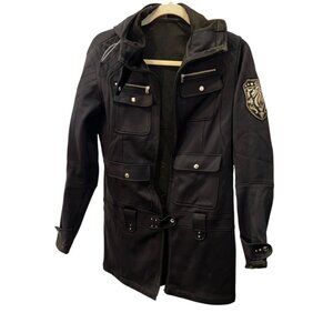 Bogner Sports German black 3/4 apres ski Silver DRAGON jacket M